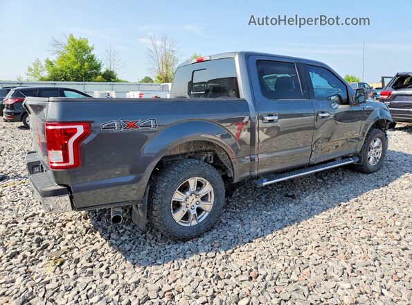 1FTEW1EG5HFC57809 2017 FORD F150 Серый Задняя правая четверть