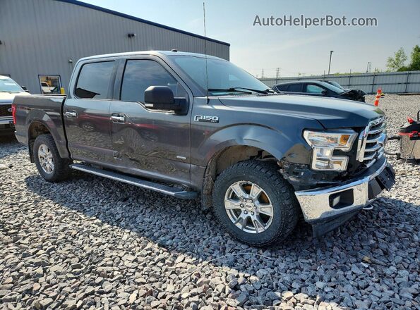 1FTEW1EG5HFC57809 2017 FORD F150 Серый Передняя правая четверть