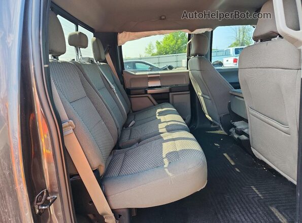 1FTEW1EG5HFC57809 2017 FORD F150 Серый Вид задних сидений