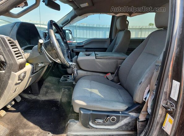 1FTEW1EG5HFC57809 2017 FORD F150 Серый Вид салона спереди