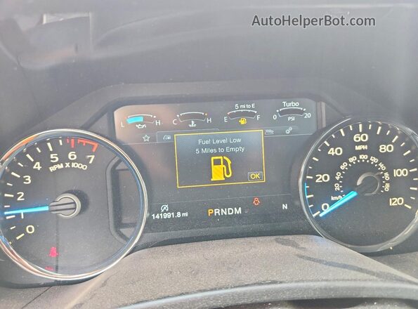 1FTEW1EG5JFC43463 2018 FORD F150 White Вид щитка приладів