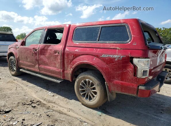1FTEW1EG5JFD02740 2018 FORD F150 Red უკანა მარცხენა