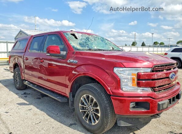 1FTEW1EG5JFD02740 2018 FORD F150 Red წინა მარჯვენა