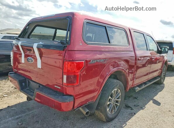 1FTEW1EG5JFD02740 2018 FORD F150 Red უკანა მარჯვენა
