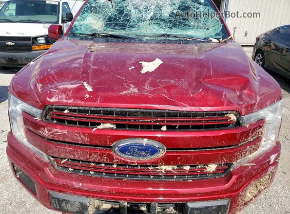 1FTEW1EG5JFD02740 2018 FORD F150 Red უკანა სალონის ხედი