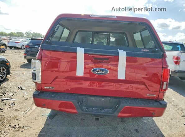 1FTEW1EG5JFD02740 2018 FORD F150 Red უკანა ხედი