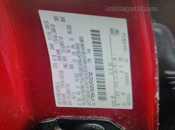 1FTEW1EG5JFD02740 2018 FORD F150 Red ძრავის განყოფილების ხედი