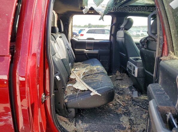 1FTEW1EG5JFD02740 2018 FORD F150 Red უკანა სავარძლების ხედი