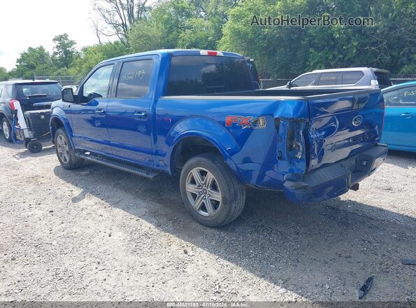 1FTEW1EG5JFE59829 2018 FORD F150 Синий Задняя левая четверть