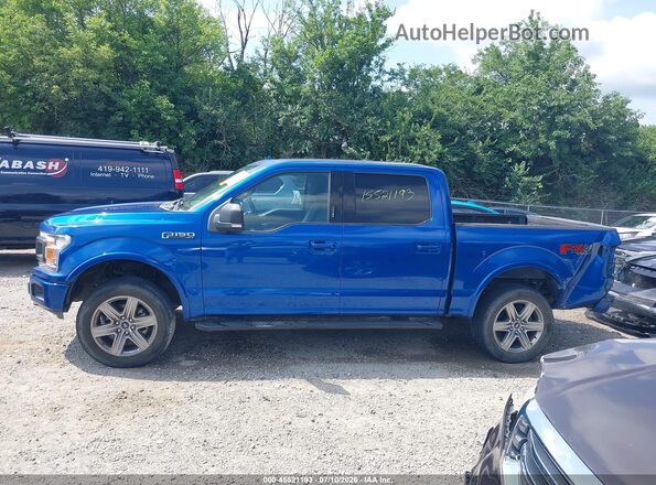 1FTEW1EG5JFE59829 2018 FORD F150 Синий Панорамный вид салона 360°