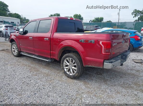 1FTEW1EG6GFA45290 2016 FORD F150 Red Trasero izquierdo
