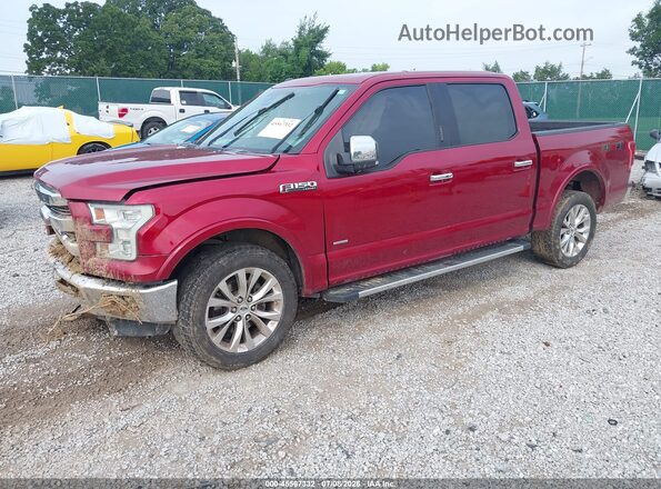 1FTEW1EG6GFA45290 2016 FORD F150 Red Vista tres cuartos delantera izquierda