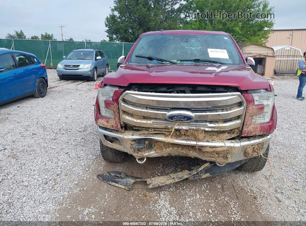 1FTEW1EG6GFA45290 2016 FORD F150 Red Vista frontal