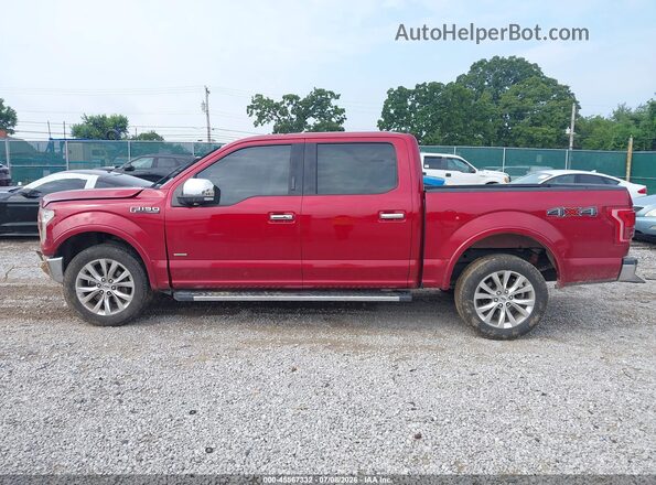 1FTEW1EG6GFA45290 2016 FORD F150 Red Vista interior de 360 grados