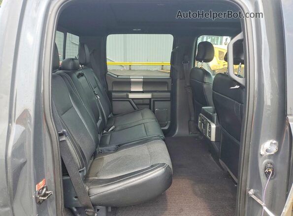 1FTEW1EG6GFA80055 2016 FORD F150 Gray Вид задніх сидінь