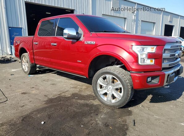 1FTEW1EG6GFB41534 2016 FORD F150 Красный Передняя правая четверть