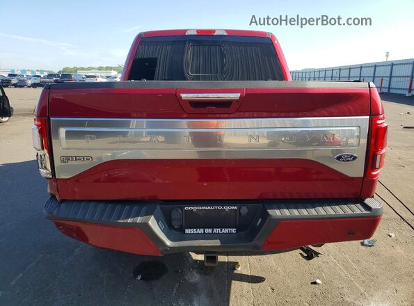 1FTEW1EG6GFB41534 2016 FORD F150 Красный Вид сзади