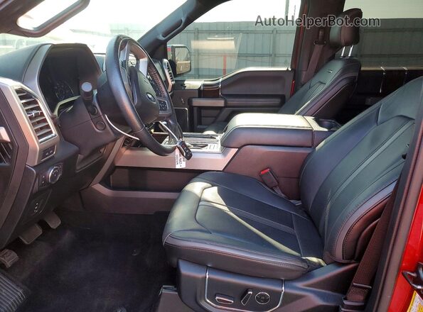 1FTEW1EG6GFB41534 2016 FORD F150 Красный Вид салона спереди