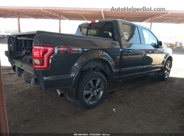 1FTEW1EG6GFC20413 2016 FORD F150 Gray Trasero derecho
