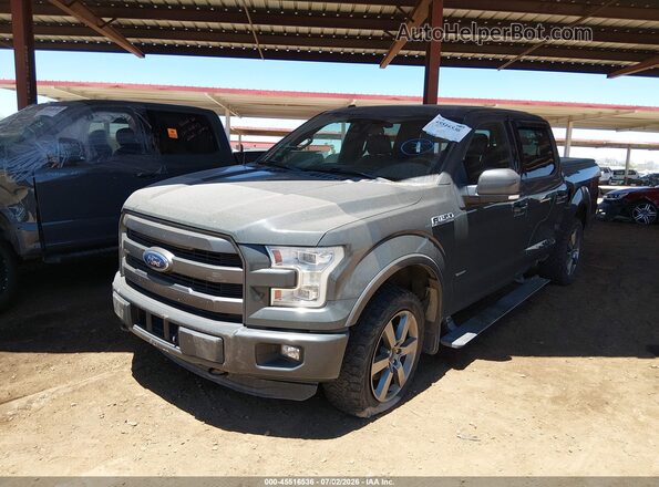 1FTEW1EG6GFC20413 2016 FORD F150 Gray Vista tres cuartos delantera izquierda