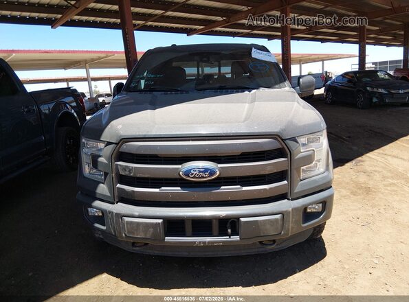 1FTEW1EG6GFC20413 2016 FORD F150 Gray Vista interior trasera