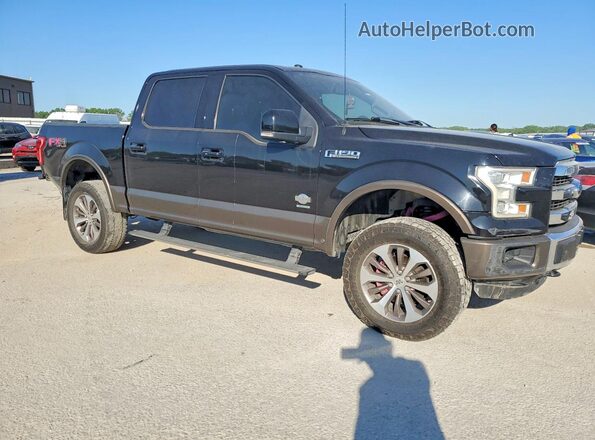1FTEW1EG6GFD41104 2016 FORD F150 Black Przód prawy