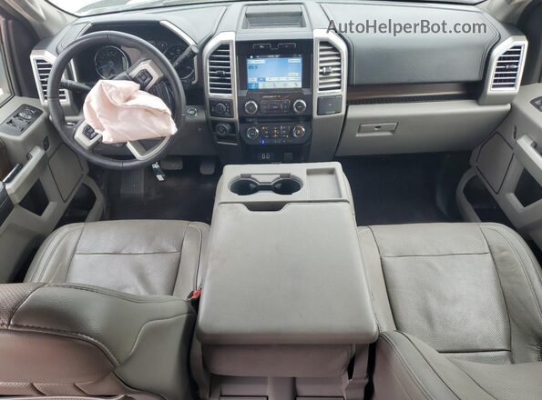 1FTEW1EG6GKF46266 2016 FORD F150 Gray Առջևի վահանակի տեսք
