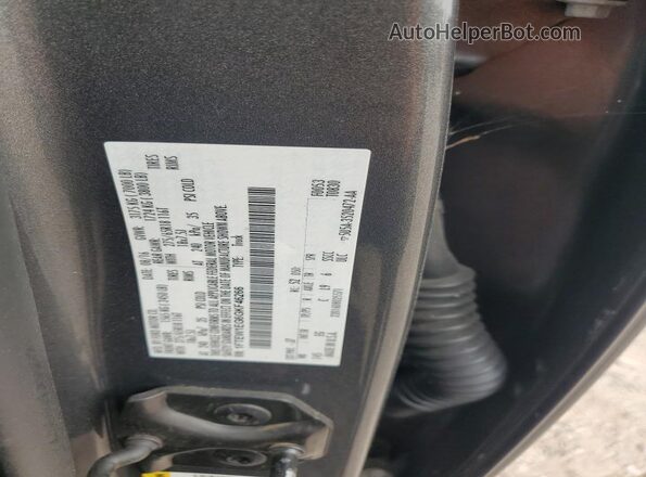 1FTEW1EG6GKF46266 2016 FORD F150 Gray VIN կոդի պիտակի տեսք