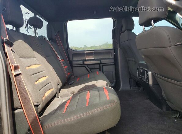 1FTEW1EG6HFB85132 2017 FORD F150 Black Rear seats view