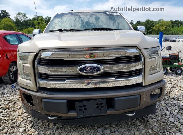 1FTEW1EG6HKC59124 2017 FORD F150 Желто-коричневый Вид спереди