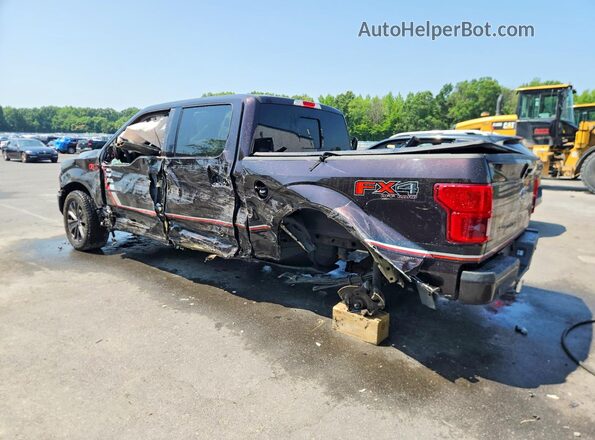 1FTEW1EG6JFB59619 2018 FORD F150 Burgundy Rear left