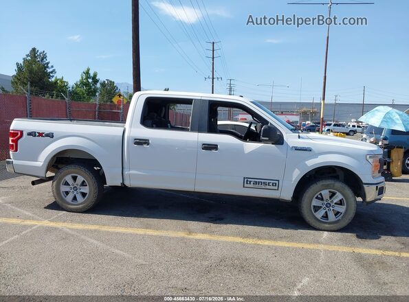 1FTEW1EG6JFD55334 2018 FORD F150 White Widok wnętrza z tyłu