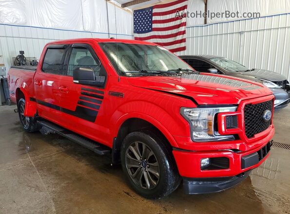 1FTEW1EG6JFE42571 2018 FORD F150 Red Передня права чверть