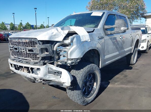 1FTEW1EG6JKD09381 2018 FORD F150 Silver Przód lewy