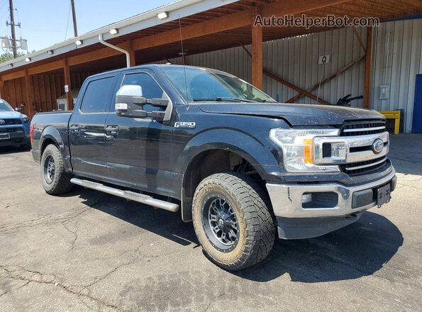 1FTEW1EG6JKD72612 2018 FORD F150 Black წინა მარჯვენა