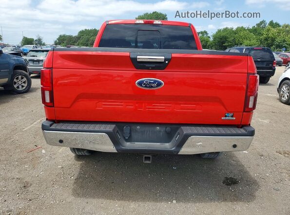 1FTEW1EG6JKF56285 2018 FORD F150 Red უკანა ხედი