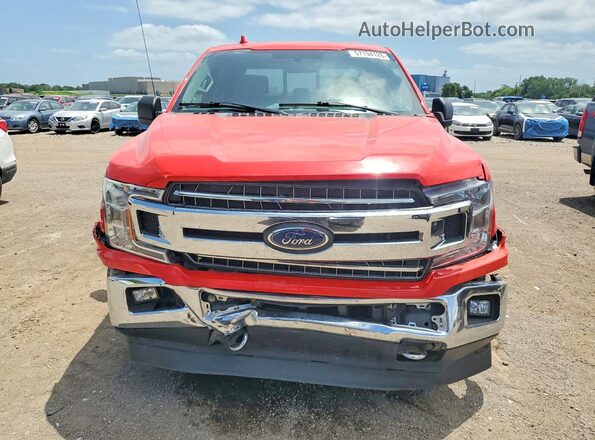 1FTEW1EG6JKF56285 2018 FORD F150 Red წინა ხედი