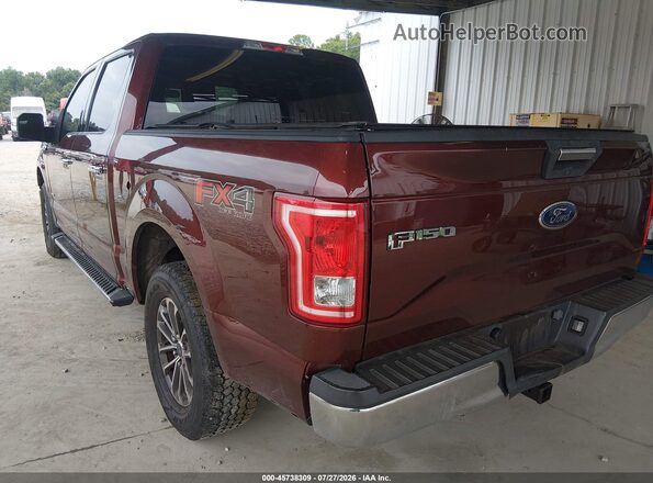 1FTEW1EG7GFA09947 2016 FORD F150 Burgundy Задня ліва чверть