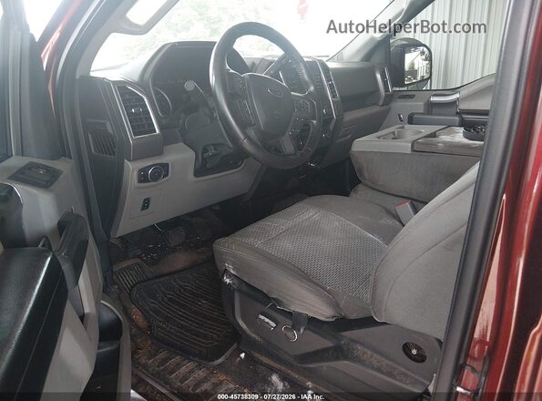 1FTEW1EG7GFA09947 2016 FORD F150 Burgundy Вид салону спереду