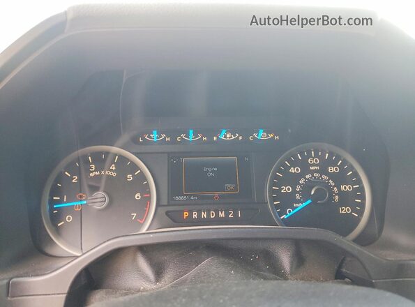 1FTEW1EG7GFA69226 2016 FORD F150 White Instrument cluster view