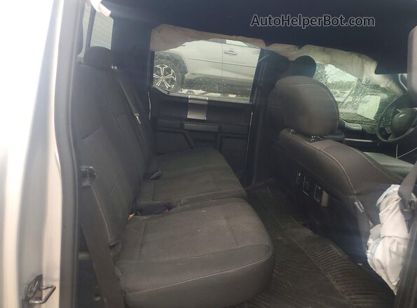1FTEW1EG7GFB43051 2016 FORD F150 Silver Rear seats view