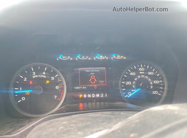 1FTEW1EG7GFB43051 2016 FORD F150 Silver Instrument cluster view