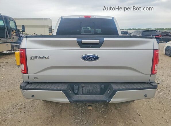 1FTEW1EG7GFB43051 2016 FORD F150 Silver Rear view
