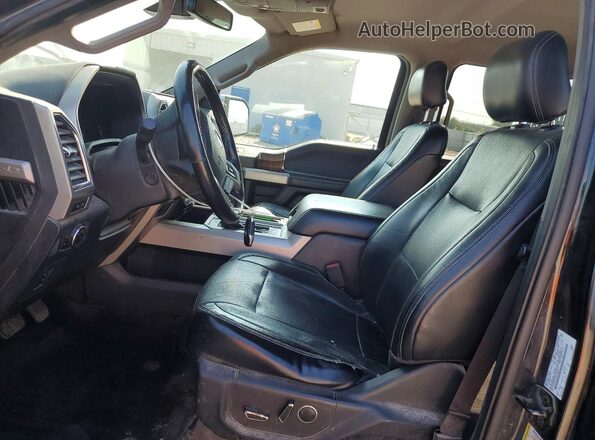 1FTEW1EG7GFB53661 2016 FORD F150 Черный Вид салона спереди