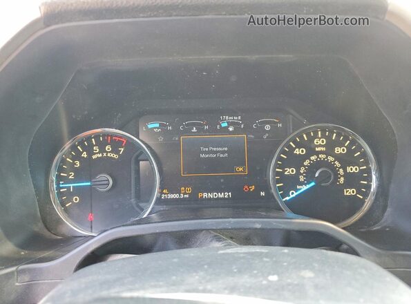 1FTEW1EG7GFB53661 2016 FORD F150 Черный Вид щитка приборов