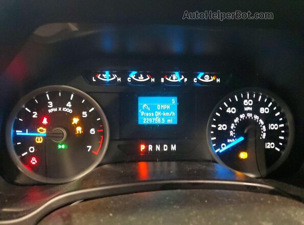 1FTEW1EG7HFB90159 2017 FORD F150 Черный Вид щитка приборов