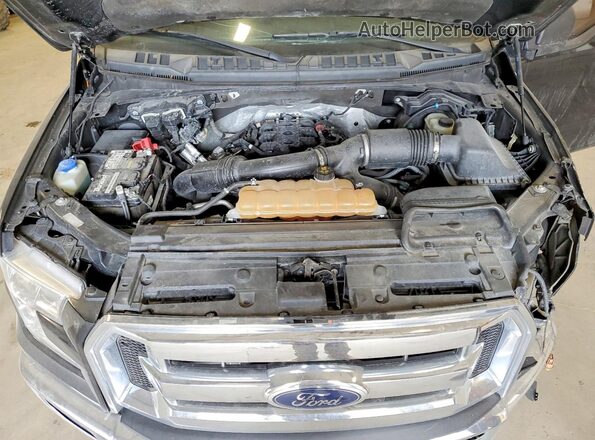 1FTEW1EG7HFB90159 2017 FORD F150 Черный Вид задней части салона