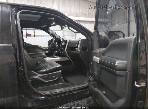 1FTEW1EG7JFD05350 2018 FORD F150 Черный Вид салона спереди