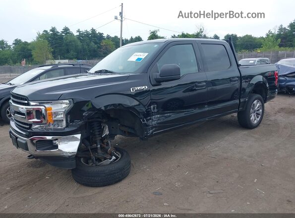 1FTEW1EG7JFD17241 2018 FORD F150 Black Առջևի ձախ երեք քառորդ տեսարան