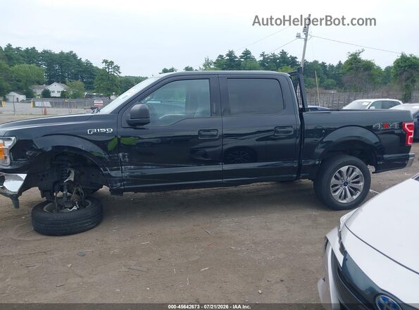 1FTEW1EG7JFD17241 2018 FORD F150 Black Սալոնի հետևի տեսք